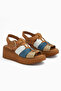 Larisa Genuine Leather Tan Women's Sandals - 4