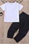 Boys' Football Printed T-Shirt Tracksuit Set - 2