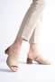Genuine De Leather Rtopedi̇k Poly Sole Laser Cut Thick Heel Women's Slippers Prs9032 - 3