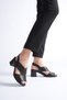 Genuine Leather Orthopedic Poly Sole V-Cut Low-Cut Women's Sandals - 3