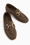 Rian Genuine Leather Mink Buckle Women's Ballerinas - 5