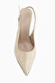 Tira Beige Wedge Heeled Pointed Toe Women's Sandals - 3