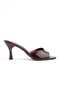 Torino Burgundy Rustic Women's Heels Slipper