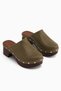 Dorita Green Platform Heeled Women's Slippers - 4