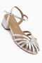 Serry Genuine Leather Women's Sandals with Silver Buckle