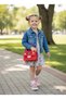 Keroppi Frog Flower Red Silicone Cross Hand Shoulder Bag Women Teen Girls Children Baby Gift - 2