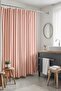Bathroom Curtain, Plain Red Lines Patterned Shower Curtain, Bathtub Curtain 175X200Cm - 2