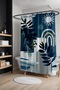 Bathroom Curtain, Bohemian Indigo Suns Patterned Shower Curtain, Bathtub Curtain 175X200Cm - 2