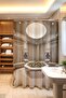 Bathroom Curtain, Turkish Hammam Patterned Shower Curtain, Bathtub Curtain 175X200Cm - 3