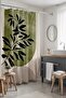 Bathroom Curtain, Modern Botanical Patterned Shower Curtain, Bathtub Curtain 175X200Cm - 2