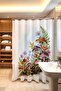 Bathroom Curtain, Mushroom Ecosystem Patterned Shower Curtain, Bathtub Curtain 175X200Cm - 3