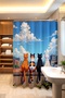 Bathroom Curtain, Rooftop Friends Patterned Shower Curtain, Bathtub Curtain 175X200Cm - 3