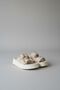 Women's Beige Leather Look Suede Double Buckle High Sole Slippers Comfortable Thick Orthopedic Sole Sandals - 3