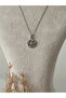 Mini Heart Detailed Flower Steel Necklace - 4
