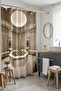 Bathroom Curtain, Turkish Hammam Patterned Shower Curtain, Bathtub Curtain 175X200Cm - 2