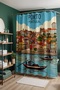 Bathroom Curtain, Portugal Dream Patterned Shower Curtain, Bathtub Curtain 175X200Cm