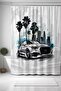 Bathroom Curtain, Street Legend Patterned Shower Curtain, Bathtub Curtain 175X200Cm - 3