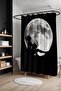 Bathroom Curtain, Silent Waiting Patterned Shower Curtain, Bathtub Curtain 175X200Cm - 3