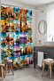 Bathroom Curtain, Traveler's Route Patterned Shower Curtain, Bathtub Curtain 175X200Cm - 2