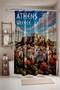Bathroom Curtain,Autumn Pattern Shower Curtain in Athens,Bathtub Curtain 175X200Cm - 2