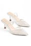 Sevilla White Lace Detailed Women's Heeled Shoes - 5
