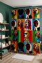 Bathroom Curtain, Dogs with Scarves Patterned Shower Curtain, Bathtub Curtain 175X200Cm