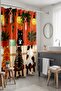Bathroom Curtain, Pati Cafe Patterned Shower Curtain, Bathtub Curtain 175X200Cm - 2