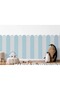 Pp-97 Arched Striped Half Wall Sticker – Self-Adhesive Wall Decoration for Baby & Kids Room - 7
