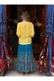 Yellow Color Soft Textured Mercerized Blouse - 4