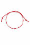 Marteniçka Bracelet Red and White String Adjustable Spring Luck Wishing Martenitsa Bracelet - 6