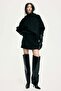 Mohair-blend skirt