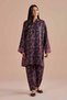 2 Piece - Printed Embroidered Suit - PE 26-27