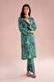 2 Piece - Printed Embroidered Suit - PE 26-35 - 6