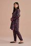 2 Piece - Printed Embroidered Suit - PE 26-27 - 4