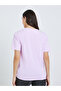 Purple Floral Graphic Print T-Shirt - 6