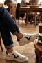 Men's White Casual Sneaker Shoes - Comfortable Design with Suede Detail-C2 - 3