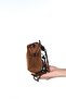 Selsey Tan Suede Genuine Leather Women's Crossbody Bag - 4