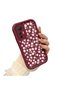 Mi 12 Lite Compatible Cute Floral Patterned Claret Red Phone Case - Aesthetic and Protective - 2