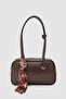 Beau Fular Detailed Baguette Bag Bitter Brown - 2