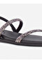 Embellished Flat Sandals - 5