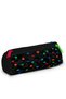 Kids Black Colored Honeycomb Patterned Three Compartment Pencil Bag 31010 - 3