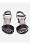 Open Toe Ankle Strap Block Heel Sandals - 4