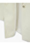Buttoned Pocketed Long Sleeve Boucle Coat - 5