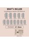 Pink 24PCS One Box Europe and the American Style Extended Wearing French Water Pipe Nail Drill Butt - 4
