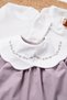 Embroidered Dress for Girls with Collar and Embroidery Detail, Holiday Dress - 5