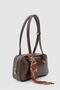Beau Fular Detailed Baguette Bag Bitter Brown - 4