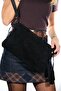 Morden Black Suede Genuine Leather Women's Clutch Bag - 2