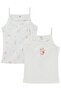 Civil Girl's Floral 2-Piece Undershirt |   Lycra Single Jersey Printed |   School Nursery and Daily Use - 5