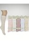 Girl's Trendy Knee-Length Socks with Sequin Detail - 2