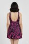 Women's Dress Swimsuit with Shorts -Patterned -Lycra 38-52 - 4